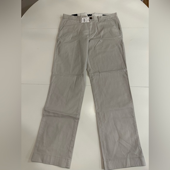 J.Crew Factory Straight-fit flex men’s chino pant in Stone 31 x 30 - Picture 2 of 5